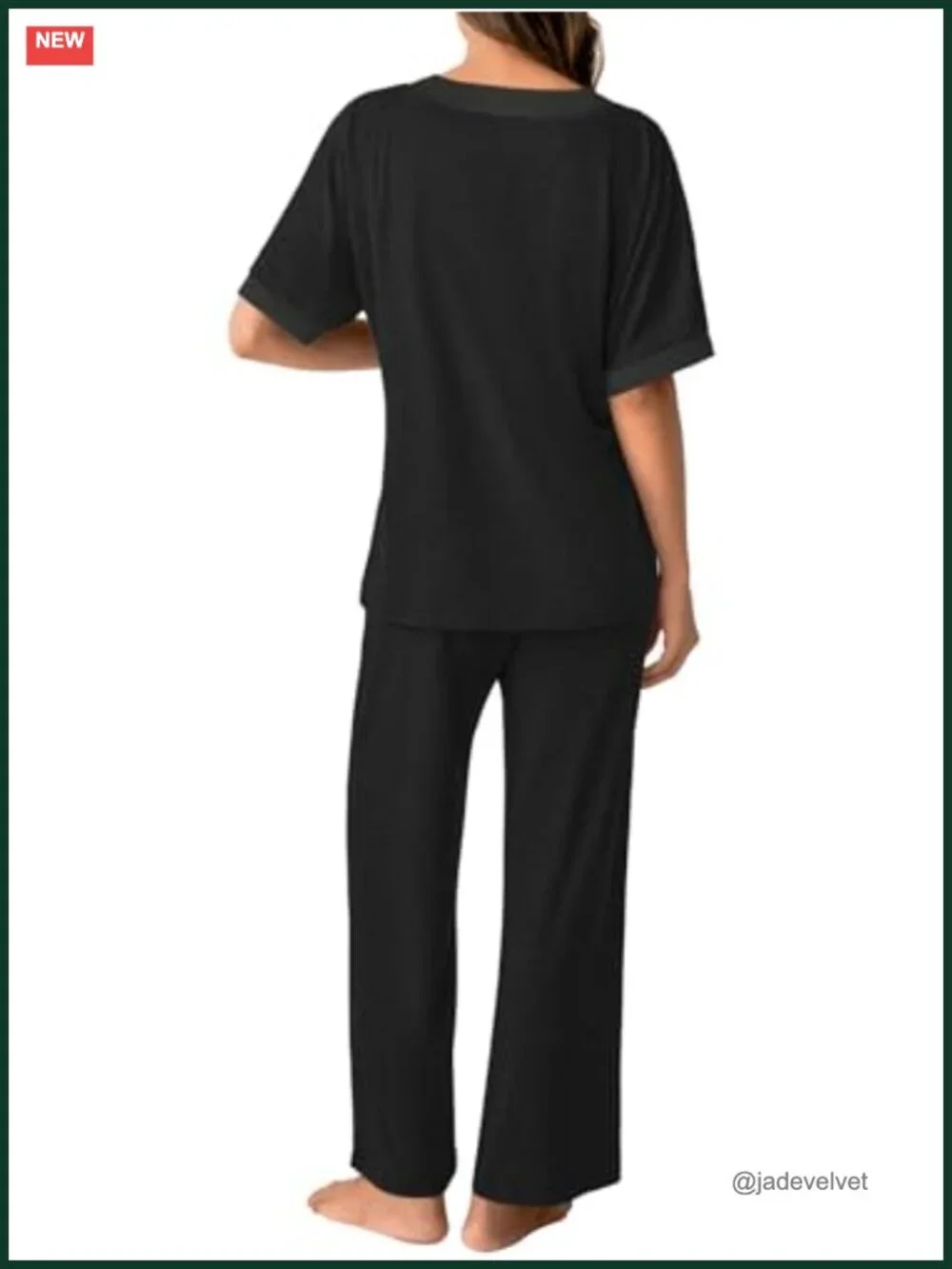 Women's Two Piece Pajama Set 3/4 Sleeve Sleepwear Nightwear Loungewear Lounge